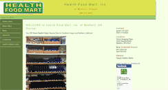 Desktop Screenshot of healthfoodmartinc.com
